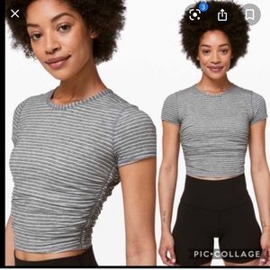 Lululemon cropped cinched tee